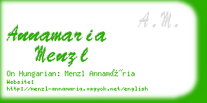 annamaria menzl business card